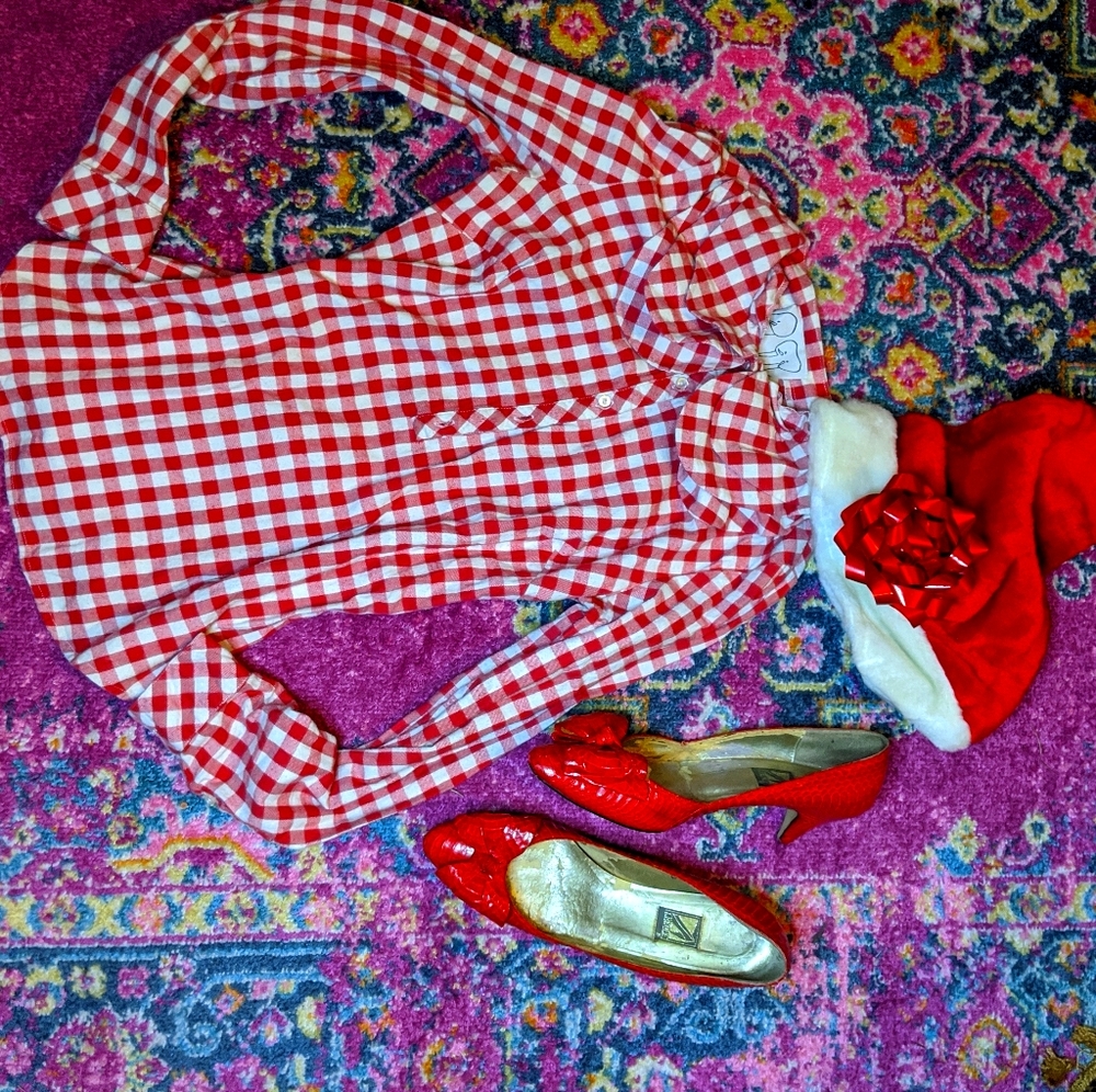 ruffle button down shirt - Picture 3 of 4